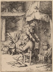 O Pater Famílias de Adriaen van Ostade