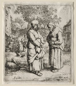 As duas fofocas de Adriaen van Ostade