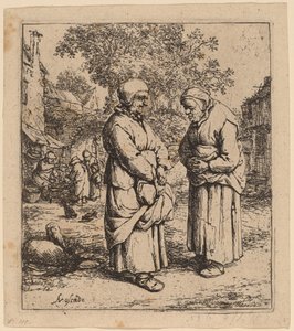 Duas fofocas de Adriaen van Ostade