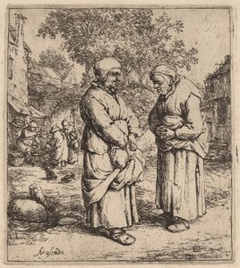 Duas fofocas de Adriaen van Ostade