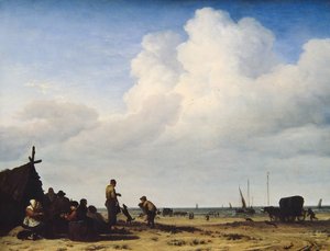 Vista para a praia de Adriaen van de Velde