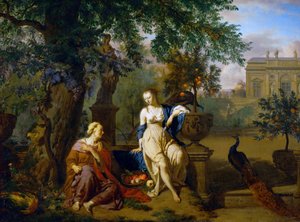 Alemão: Vertumnus e Pomona Vertumnus e Pomona de Adriaen van de Velde