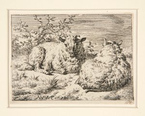 As Duas Ovelhas de Adriaen van de Velde