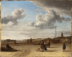 A Praia de Scheveningen de Adriaen van de Velde