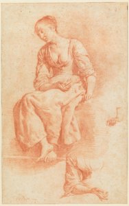 Menina sentada de Adriaen van de Velde
