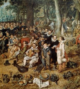 Alegoria da trégua de 1609 entre a Holanda e a Espanha, detalhe, século XVII