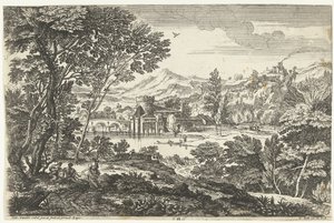 Paisagem com três pessoas debaixo de uma árvore
Landscapes, série cinco (título da série)