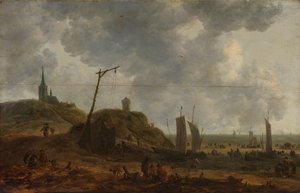 A praia em Katwijk