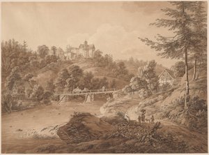 Castelo de Rauenstein visto da beira do rio
