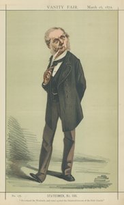 Sir Roundell Palmer (litografia a cores) de Adriano Cecioni