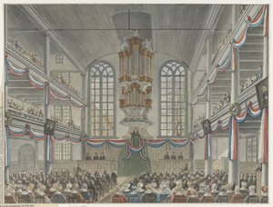 Celebração do bicentenário do Seminário de Remonstrantes, 1834 de Adrianus Gerardus van Schoone