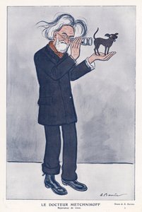 Elie Metchnikoff, zoólogo russo (cor litho) de Adrien Barrere