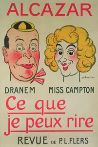 Eu posso rir, cartaz Alcazar (cor litho) de Adrien Barrere