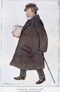 Retrato de Georges Courteline. Desenho de Barrère - em Fantasio, fevereiro de 1922. de Adrien Barrere