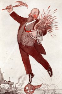 Retrato do poeta e político Maurice Couyba (1866-1931) (Maurice Boukay) - Desenho de Adrien Barrere (1874-1931) extraído de "FANTASIO" 1911 de Adrien Barrere