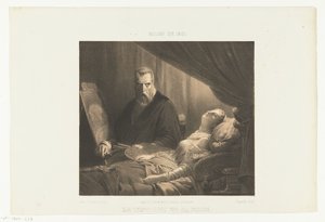 Tintoretto no leito de morte da sua filha
Le Tintoret et sa fille (título sobre o objecto)
Salon de 1851 (título da série sobre o objecto) de Adrien Canelle
