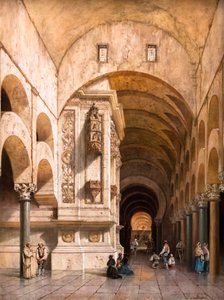 Interior da Mesquita de Córdova de Adrien Dauzats