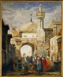 Mesquita de al-Azhar no Cairo (pintura sobre tela)
