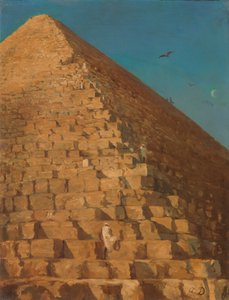 A Grande Pirâmide, Gizé, 1830 ou mais tarde.