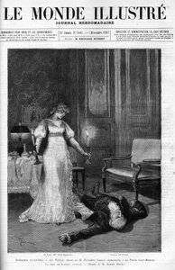 A Morte de Scarpia (Monsier Berton), ilustração do Acto 4 de 