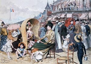 Uma Praia Elegante de Adrien Emmanuel Marie