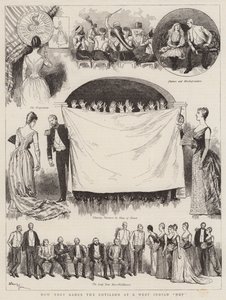 Como eles dançam o Cotillon em um West Indian Hop de Adrien Emmanuel Marie