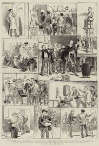 Em um estúdio de arte parisiense