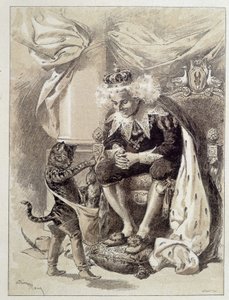 Le Chat Bottté - em "Les Contes de Fées" de Charles Perrault, ilustrações de Adrien Marie de Adrien Emmanuel Marie