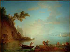 Costa napolitana na luz da manhã de Adrien Manglard