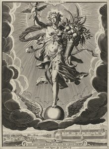 Recompensa / Praemium
Praemivm (título sobre o objecto)
Características para uma vida bem sucedida (título da série) de Egidius  Sadeler (II)