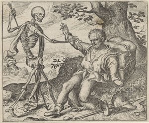 Fábula do velho e da morte de Egidius  Sadeler (II)