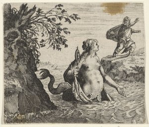 Fábula da sereia de Egidius  Sadeler (II)