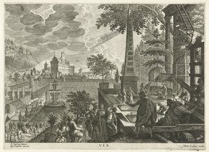 Primavera Ver (título no objeto) As Quatro Estações (título da série) de Egidius  Sadeler (II)