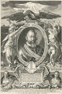 Retrato de Sigismund Báthory, Príncipe da Transilvânia de Egidius  Sadeler (II)