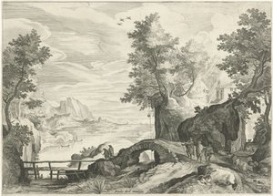 paisagem do rio de Egidius  Sadeler (II)