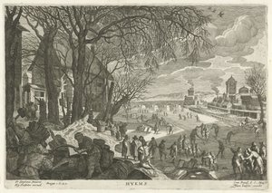 Inverno
Hímenes (título sobre o objecto)
As quatro estações (título da série) de Egidius  Sadeler (II)