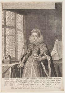 Ana, esposa do imperador Matias de Aegidius Sadeler II