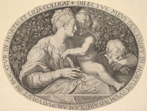 Madonna e Child.nd de Aegidius Sadeler II