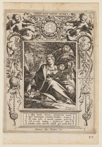 Descanso na fuga para o Egito de Aegidius Sadeler II