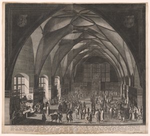 Salão Vladislav, Castelo de Praga, a Feira Anual de Aegidius Sadeler II