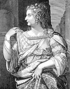 Domitia Longina esposa de Domitian (gravura)