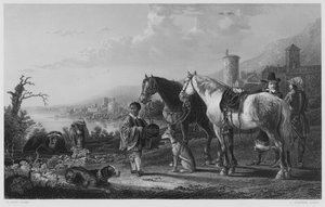 A Página Negra, da foto da Coleção Real (gravura) de Aelbert (after) Cuyp
