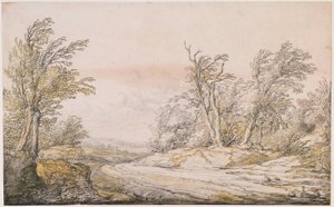 Uma estrada nas dunas de Aelbert Cuyp