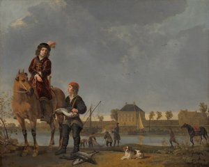 Retrato equestre de Pieter de Roovere de Aelbert Cuyp