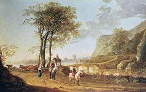 Paisagem extensa do rio de Aelbert Cuyp