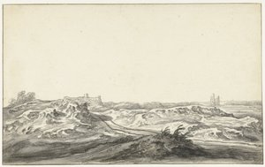 Vista das dunas do Huis te Kleve perto de Haarlem de Aelbert Cuyp