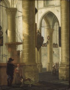 Interior da Grote Kerk, Dordrecht de Aelbert Cuyp