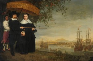 Comerciante da Companhia Holandesa das Índias Orientais (VOC). Por volta de 1640-60