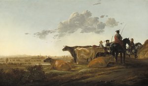 Paisagem com pastores, c.1650-52 de Aelbert Cuyp