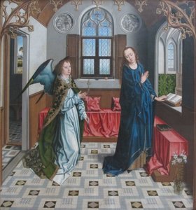 Alemão: Verkündigung an Maria Anunciação da Virgem Maria. de Aelbrecht Bouts